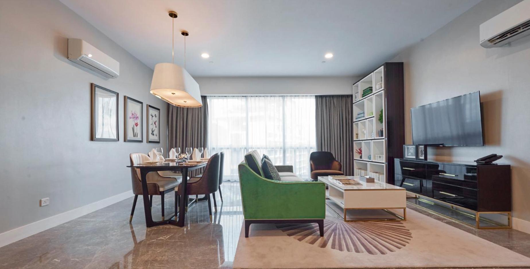 The Face Style Hotel Kuala Lumpur Exterior foto A living room in a condominium